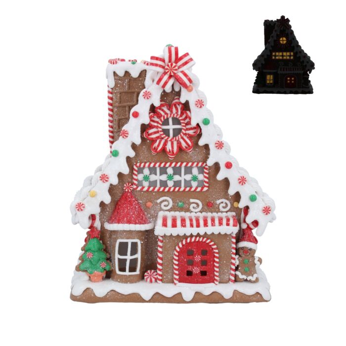 Gisela Graham Multicolour LED Gingerbread House